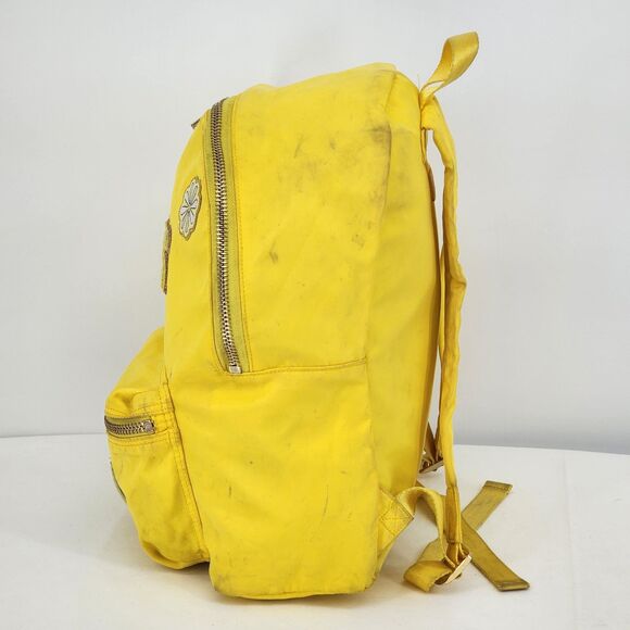 Stoney Clover Lane Bright Yellow Backpack Pineapple Llama Daisy P V S Patch - Picture 4 of 16